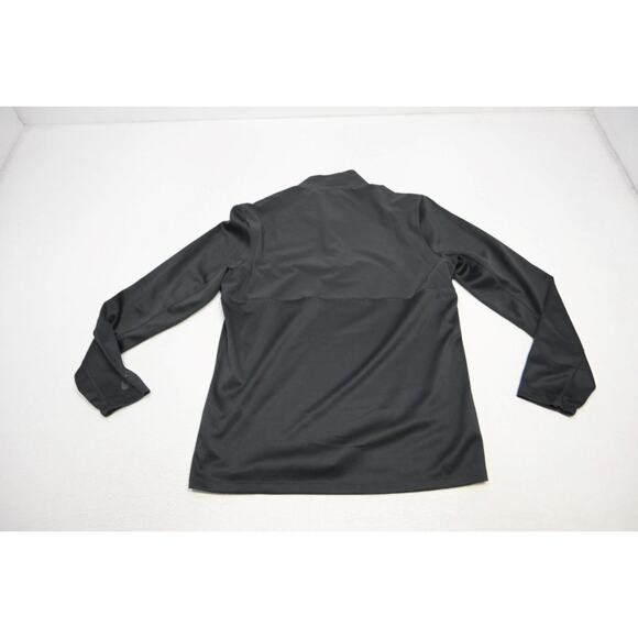 Nike Golf Jacket Dri Fit Performance 1/4 Zip Pull Over Black Mens Sz Medium - Picture 10 of 11